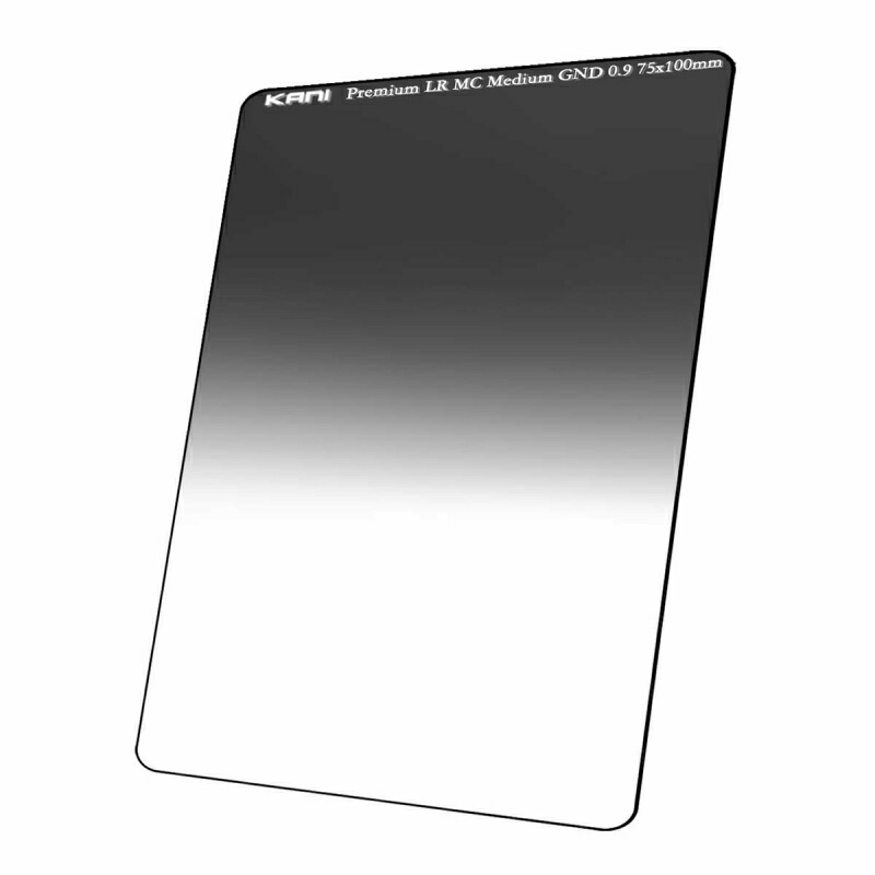 KANI 角型フィルター ハーフND8 プレミアムミディアムGND 0.9 75x100mm (減光効果:最大3絞り分) / レンズフィルター 角形|Loca universal design