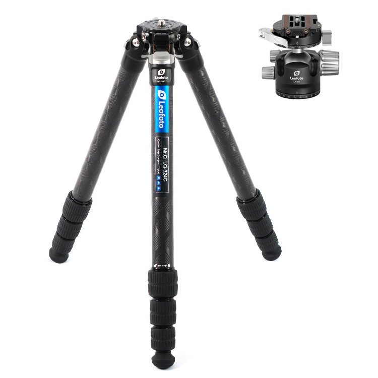 Leofoto (レオフォト) LQ-324C+LH-40PCL カーボン4段三脚+自由雲台セット