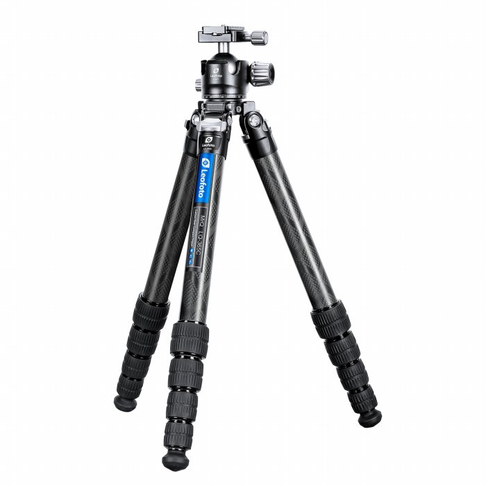 Leofoto (レオ写真絵) LQ-365C+LH-47  真っただ中新聞のコラムが脱着自在。最高峰の5段炭素三脚架(配管径36粍)+どんぶり鉢径47粍の不道徳雲台仕かける