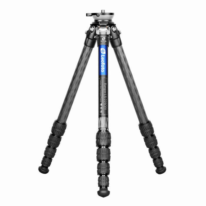 Leofoto (レオ写真絵) LS-225CEX レベリングベース付三脚 /煙管径22粍 5段 銀鏡受け答え・一眼一眼レフ用三脚
