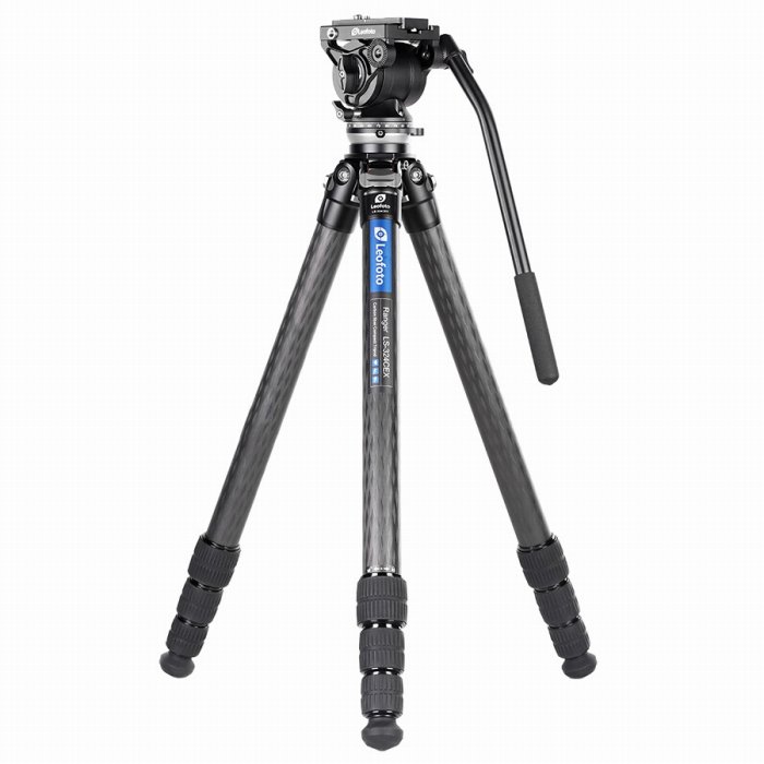 Leofoto (レオフォト) LS-324CEX＋BV-10 レベリングベース付カーボン三脚・ビデオ雲台セット/パイプ径32mm 4段 ミラーレス・一眼レフ用三脚