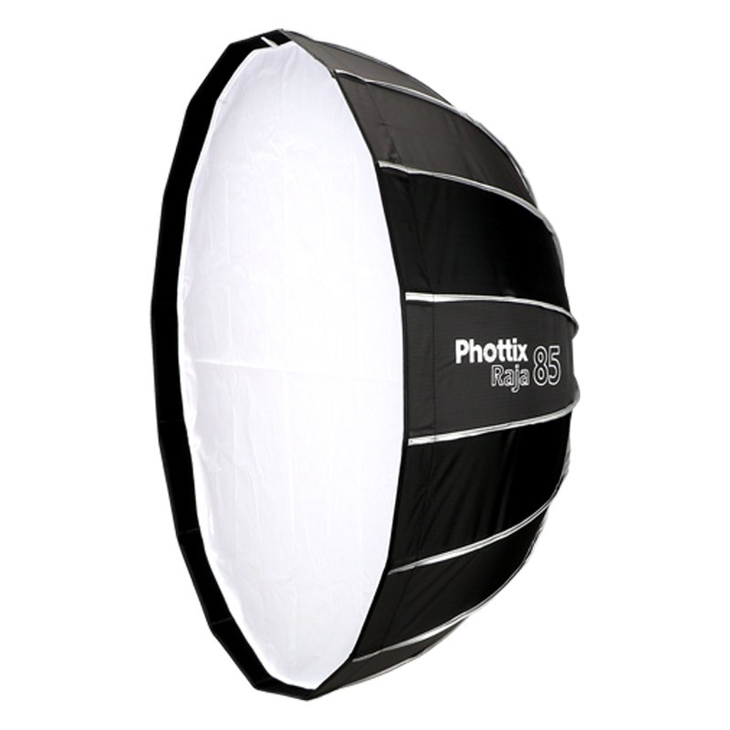 Phottix (フォティックス)  Raja Quick-Folding Softbox 85糎 / 傘のように早いところ取りひろげる ホンブルグ帽ボックス席  ボーエンズマウント嘱する