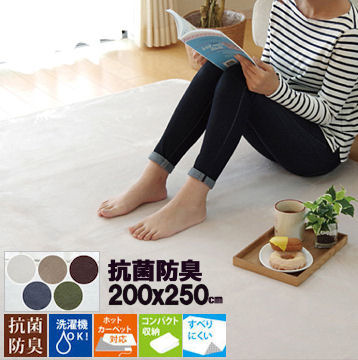 引っ敷き 短毛 【抗菌・防臭】 引っ敷き 200×250 3畳 洗える 毛足が小っちゃい 洗えるウオッシャブル シャギー 夏用 引っ敷き ラグカーペット 丸洗い 折り畳み 上滑り打ち切り付 熱っぽい引っ敷き 矩形 ベージュ 緑であること 青色 象牙色 赤銅色 こたつ敷き 引っ敷き