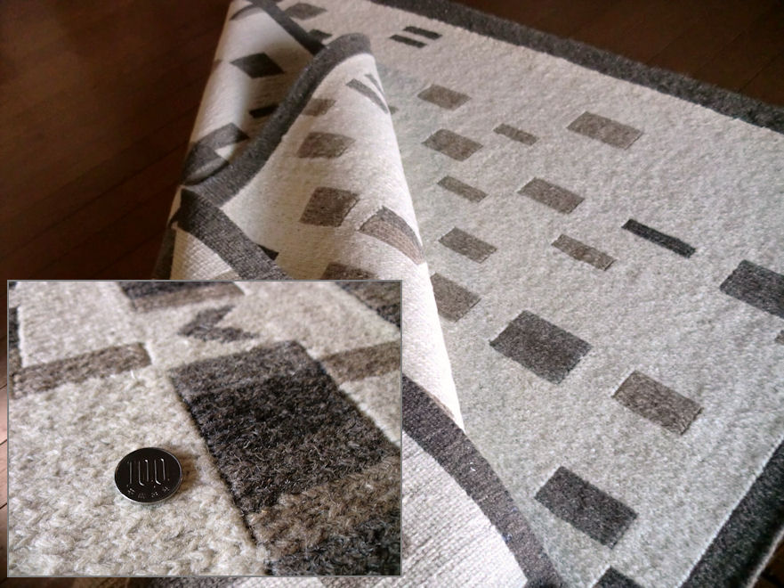 【楽天市場】北欧 ウール 優しい自然色柄手織 ラグ 85×150 約 1畳 ラグマット 厚手 北欧 夏 カーペット 絨毯 バーバーWOOL