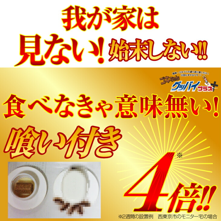 あす楽対応 ゴキブリ駆除剤 業務用 医薬部外品 ゴキちゃん グッバイプラス 6個入り 40個 計240個 ゴキブリ一家掃滅 プロの経験が生んだ家庭用サイズの本格派 連鎖効果でゴキブリ完全撃退 Smtb S Prescriptionpillsonline Is
