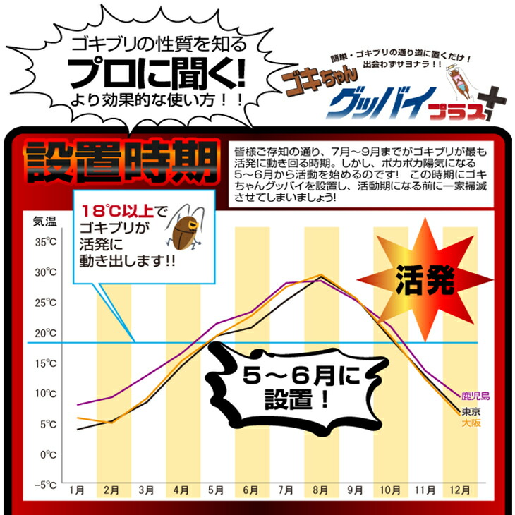 あす楽対応 ゴキブリ駆除剤 業務用 医薬部外品 ゴキちゃん グッバイプラス 6個入り 40個 計240個 ゴキブリ一家掃滅 プロの経験が生んだ家庭用サイズの本格派 連鎖効果でゴキブリ完全撃退 Smtb S Prescriptionpillsonline Is