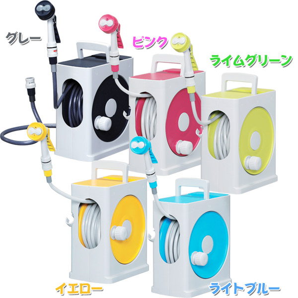 ホースリール おしゃれ m ホース 15m スリム コンパクト フルカバーホースリール フルカバー カバー付き ホースリール カバー ガーデニング 園芸 家庭菜園 ベランダ 洗車 水撒き 水まき 水やり 水量調整 打ち水 水撒きホース 花壇 シャワー アイリスオーヤマ