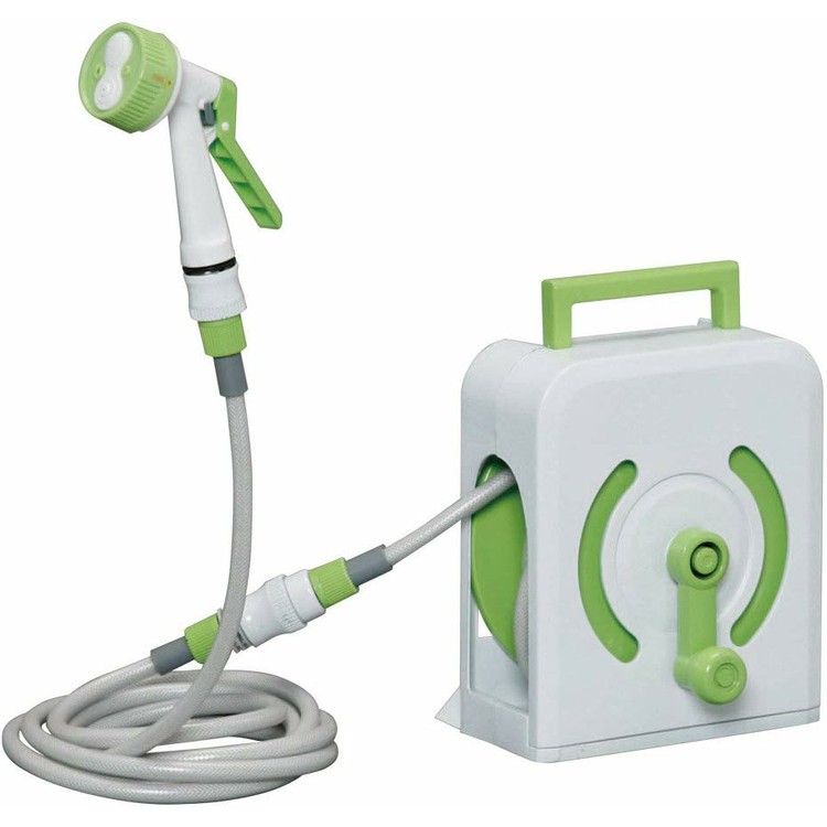 P5倍 8 1迄 ホースリール おしゃれ 10m Vhr 14 ホース 10m スリム コンパクト 散水ホース ベランダホースリール 散水ホース 水まきホース 水撒きホース 水やりホース ガーデニング ガーデン 園芸 園芸 植物 花壇 花 夏 オシャレ ベランダ 屋外 アイリスオーヤマ Educaps