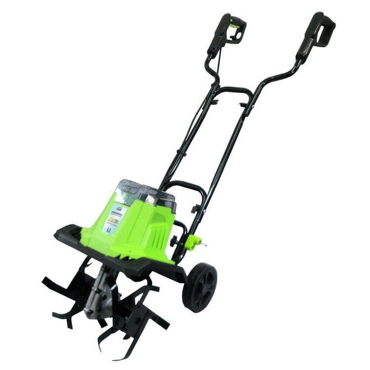 家庭用充電式耕運機「耕す造」 グリーン AKT02-18V4A耕運機 電動 充電式 園芸 園芸工具 花壇 家庭菜園 畑 土起こし 小型耕運機 【B】｜住まいと暮らしの１１０番