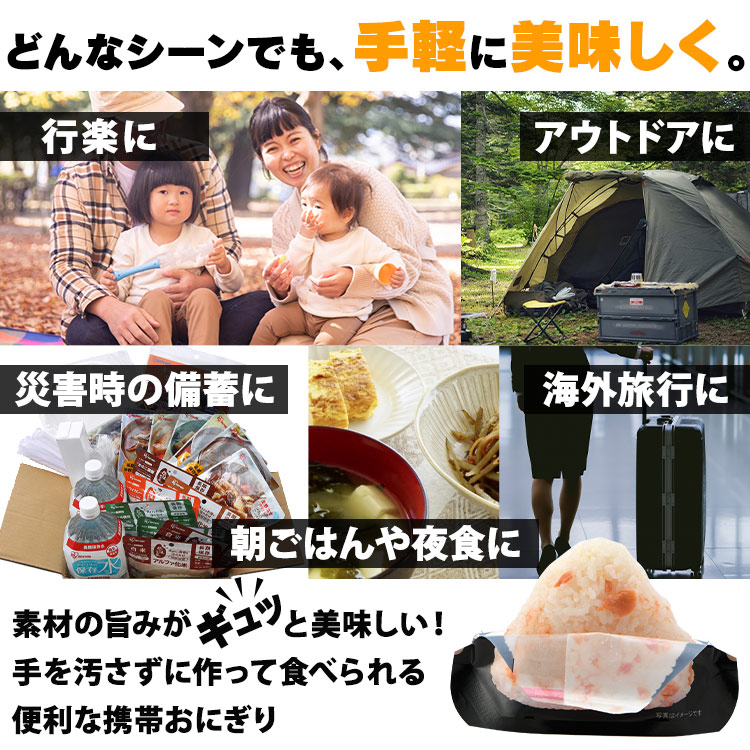 非常食 アルファ米 おにぎり 尾西食品 8個 セット (4種×2個) 尾西 携帯おにぎり 鮭 わかめ 五目おこわ 昆布 保存食 防災食 常温 長期保存 防災グッズ 防災 食品 災害 備蓄 食料 防災用品 アウトドア キャンプ 登山 *