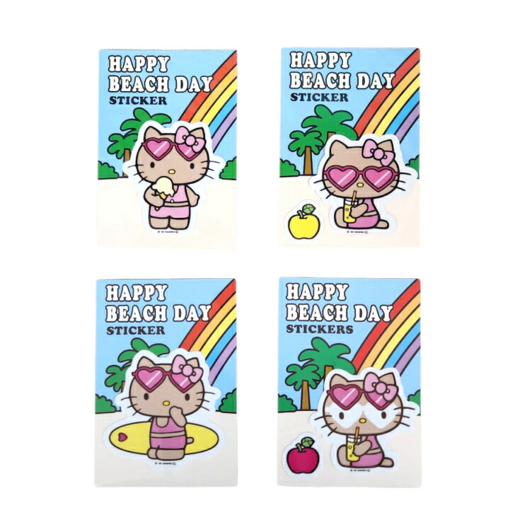 楽天市場】ハローキティ ステッカー 【日焼け キティ シール ハワイ 夏