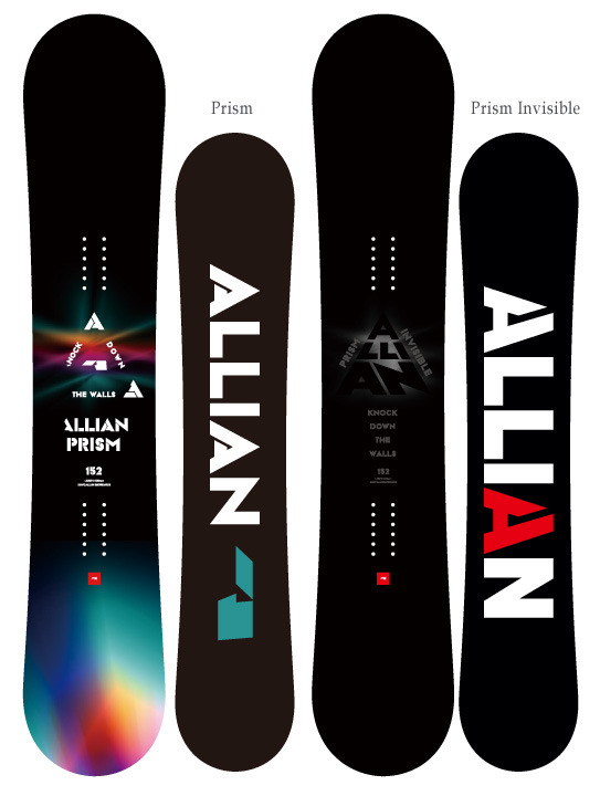 お気に入り ALLIAN SNOWBOARD PRISM INVISIBLE @76000 アライアン