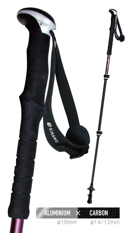 sinano Trekking poles [ Fast-115 カーボンW @24000] Folder シナノ トレッキングポール