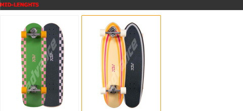 楽天市場】[ YOW SURFSKATE MID-LENGS SERIES SAN ONOFRE 35.5 @45000