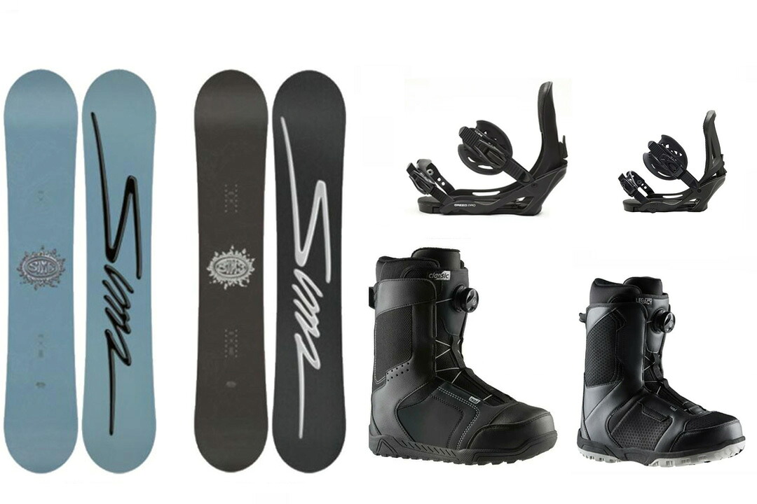 SIMS SNOWBOARDS [ シムス BOULSQUAD メンズ スノーボード 3点セット @125000]【送料無料】【正規代理店商品】