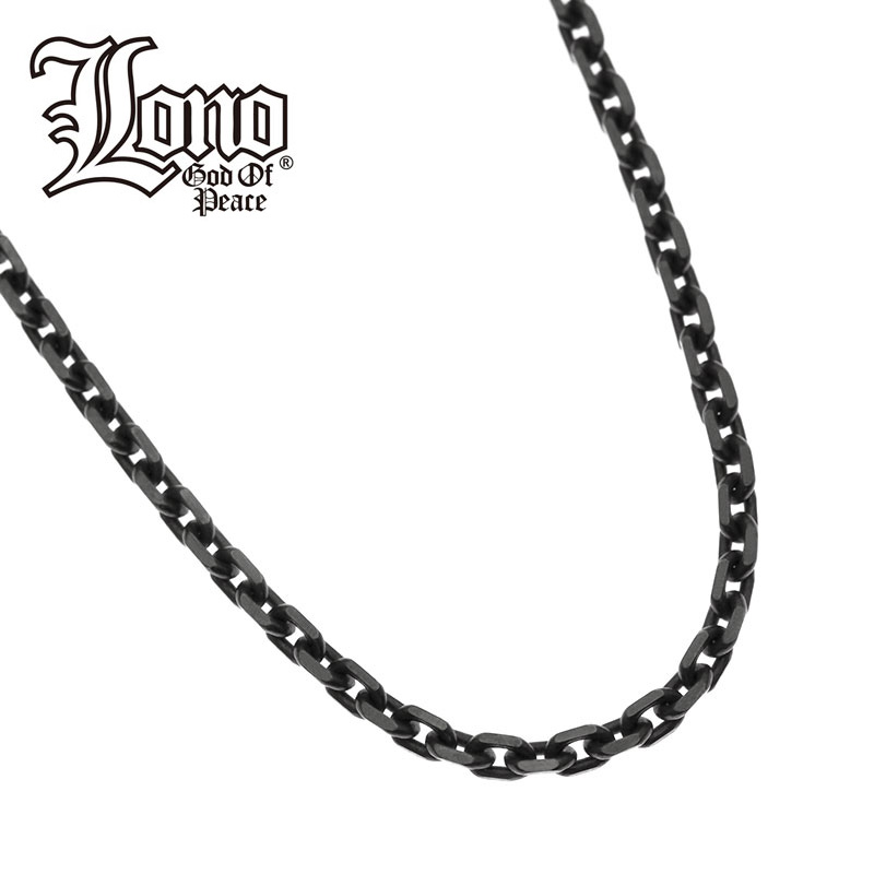 ハワイアンジュエリー チェーン シルバー925 LONO ロノ ダイヤモンドカットチェーン 鎖 黒 ブラック ロジウム 50cm × 幅3mm ネックレス メンズ レディース キラキラ プレゼント 誕生日 記念日 【送料無料】 男 女 人気 ギフト 金属アレルギー ラウレア 入学 入社