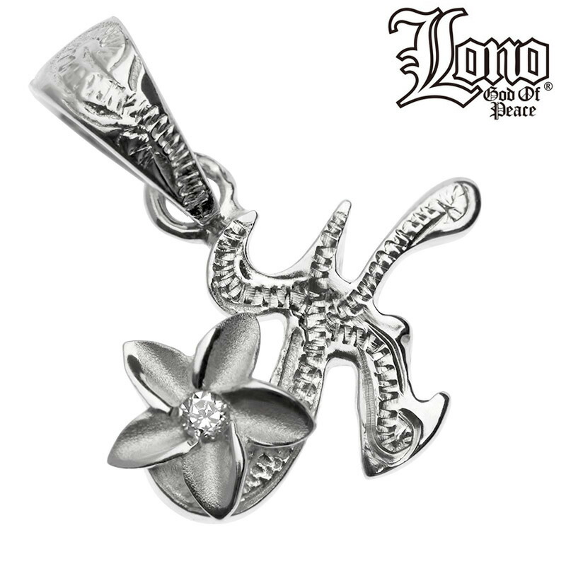 【Ｐ5倍+クーポン有】ハワイアンジュエリー ネックレス ペンダントトップ ヘッド シルバー925 LONO ロノ イニシャル K プルメリア 花 波 レディース ブランド プレゼント 誕生日 記念日 【送料無料】 人気 ギフト lmaハワイ 金属アレルギー ラウレア 入学 入社