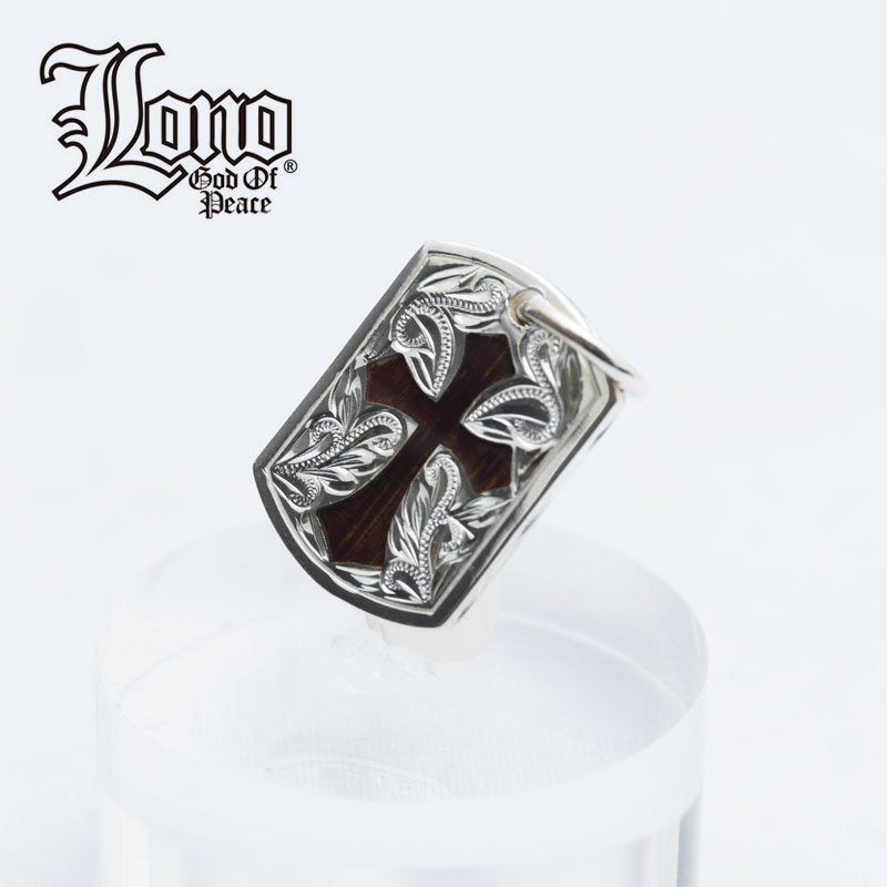 ハワイアンジュエリー ネックレス トップ ヘッド シルバー925 コアウッド LONO ロノ 十字架 クロス コア 木 プレート 波 プルメリア メンズ レディース ブランド プレゼント 誕生日 【送料無料】 人気 木婚式 ギフト 金属アレルギー ラウレア 入学 入社