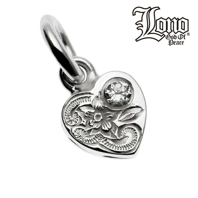 ハワイアンジュエリー ネックレス ペンダントトップ ヘッド シルバー925 クリア ジルコニア LONO ロノ ハート プルメリア 花 波 レディース ブランド プレゼント 誕生日 記念日 【送料無料】 人気 ギフト lmaハワイ 金属アレルギー ラウレア 入学 入社