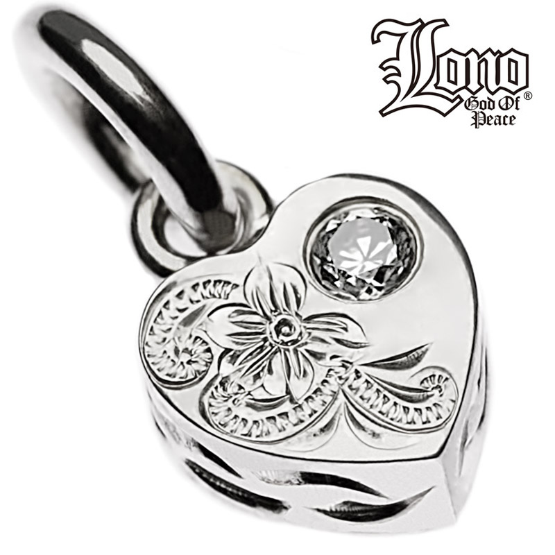 ハワイアンジュエリー ネックレス ペンダントトップ ヘッド シルバー925 クリア ジルコニア LONO ロノ ハート プルメリア 波 プチ レディース ブランド プレゼント 誕生日 記念日 【送料無料】 人気 ギフト lmaハワイ 金属アレルギー ラウレア 入学 入社
