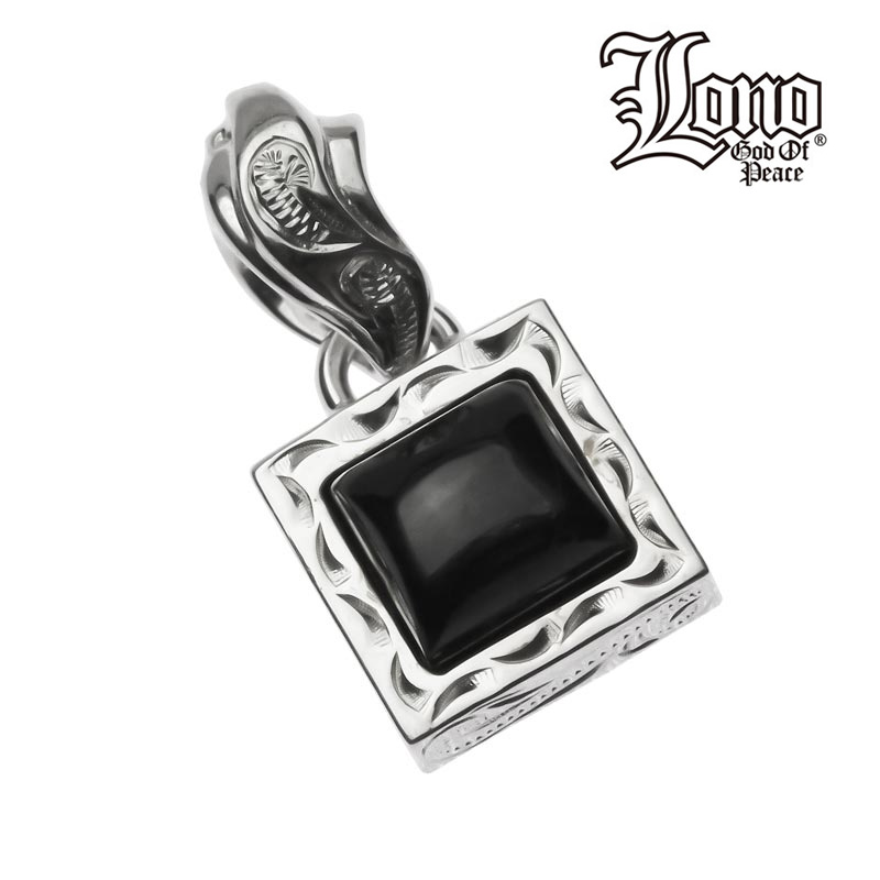 ハワイアンジュエリー ネックレス ペンダントトップ ヘッド シルバー925 ブラックスター LONO ロノ スクエア 石 波 プルメリア メンズ レディース プレゼント ギフト 誕生日 記念日 【送料無料】 人気 ギフト lmaハワイ 金属アレルギー ラウレア 入学 入社