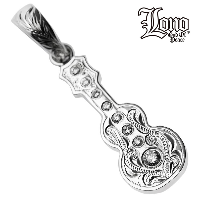 ハワイアンジュエリー ネックレス ペンダントトップ ヘッド シルバー925 クリア ジルコニア LONO ロノ ウクレレ ギター 楽器 波 プルメリア メンズ レディース ブランド プレゼント 誕生日 記念日 【送料無料】 人気 ギフト 金属アレルギー ラウレア 入学 入社 23,711円