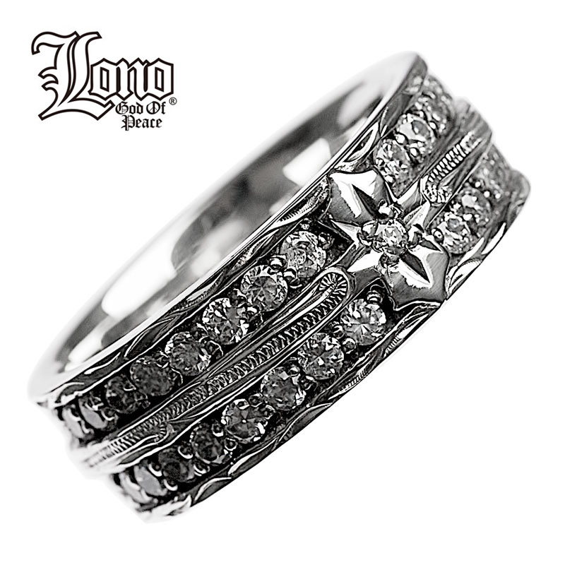 ハワイアンジュエリー リング 指輪 シルバー925 ジルコニア 号 幅 LONO ロノ メンズ レディース クロス 十字架 波 プルメリア プレゼント 誕生日 記念日 【送料無料】 人気 ピンキーリング ペアリング ギフト 金属アレルギー 【刻印可能】 ラウレア 入学 入社