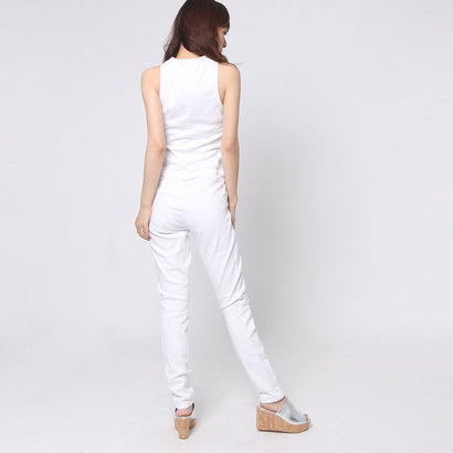 guess jumpsuit white