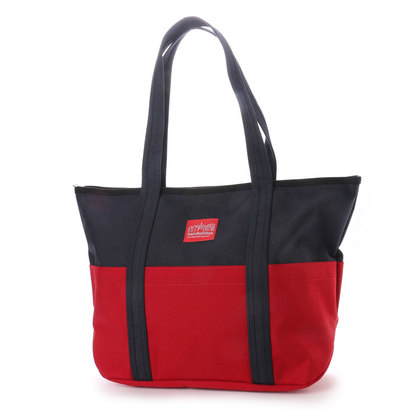 navy and red bag