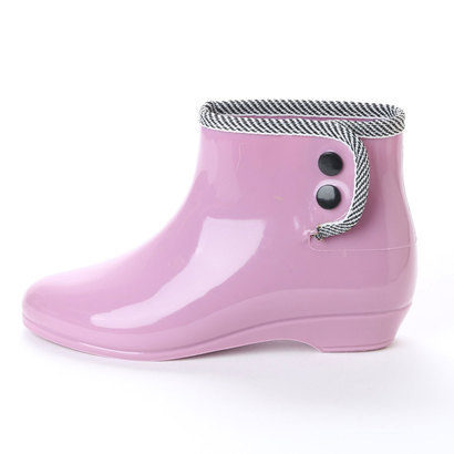 ケーズプラスK'sPLUSショートレインブーツボタンガーデニングブーツレインシューズピンクkp_15031(PINK)