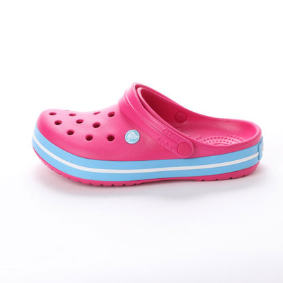 crocs pink and blue