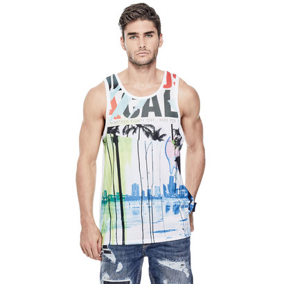 楽天市場 アウトレット ゲス Guess Beach Vibes Mesh Tank Brilliant White Locomall ロコンド公式ストア