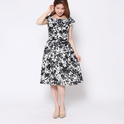 3年保証 ワンピース アウトレット ジュネビビアン Genet ホワイト 花柄ワンピース Vivien Fah Co Bw