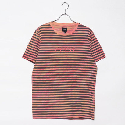 guess tie dye stripe tee