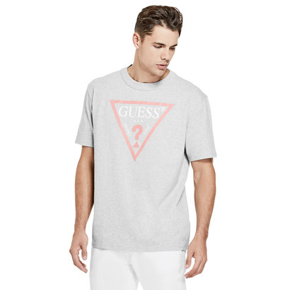 guess originals oversized triangle logo tee