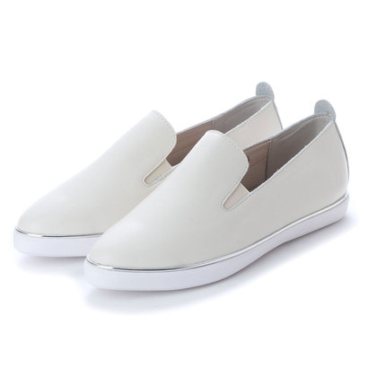 人気満点 キスコ Kisco 本革 カジュアルスリッポン アイボリー 無料長期保証 Www Araizahoteles Com