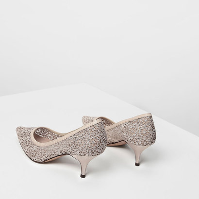 楽天市場 再入荷 クロッシェ レース パンプス Crochet Lace Pumps Beige Locomall ロコンド公式ストア