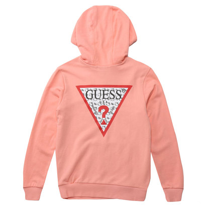 guess hoodie pink