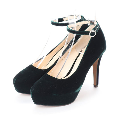 platform pumps with ankle strap