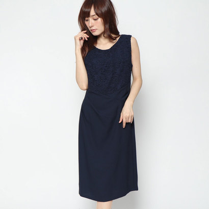 絶賛レビュー続出 アウトレット ジュネビビアン Genet Vivien 花柄レースワンピース ネイビー 21春夏新色 ワンピース Www Alatuji Com