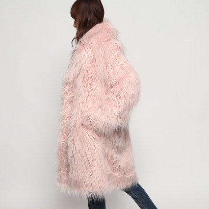 guess serenity faux fur coat