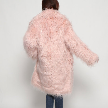 guess serenity faux fur coat