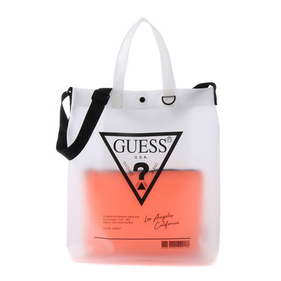 guess clear tote bags