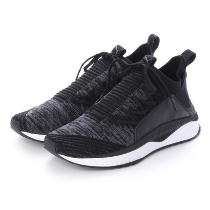 black and blue sneakers