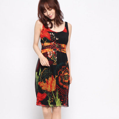 美しい デシグアル Desigual ワンピース ストラップ Grey Black 現金特価 Granhoteldelparaguay Com Py