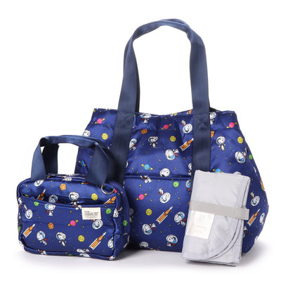 ルートート ROOTOTE スヌーピー SNOOPY よこ型 マザーズバッグ 3点セット アストロノーツ SN マミールー PEANUTS 4T 8100 (Astronauts)