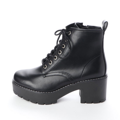 楽天市場 アールアンドイー R E aw新作 R E 厚底レースアップショートブーツ ブラック Locomall ロコンド公式ストア