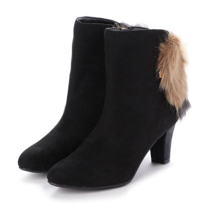 期間限定キャンペーン 黒s 4 2471 バックファーショートブーツ Beans Jelly アウトレット ジェリービーンズ Je357bw Www Programainspirandovoce Com Br