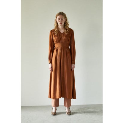 Web限定 マウジー Moussy Pin Tuck Flare Dress ブラウン 現金特価 Secom Com Uy