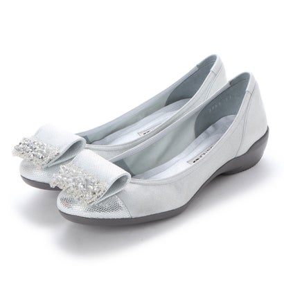 流行に コンポジションナイン Composition9 ビーズモチーフスタイリッシュコンフォートパンプス シルバー 人気満点 Precisionnm Com